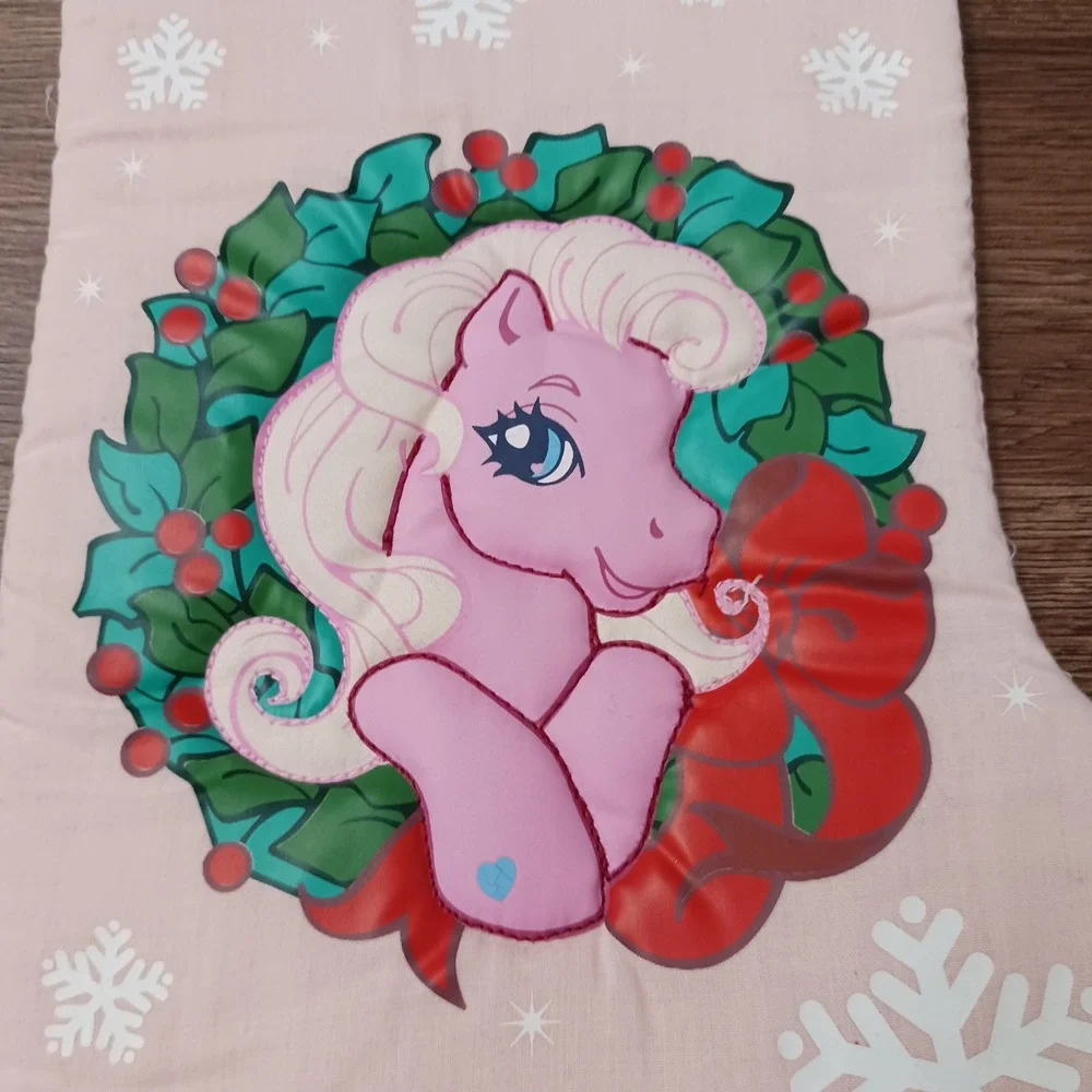 Vintage 2005 My Little Pony Pink Christmas Stocking Kurt S Adler Holiday Decor